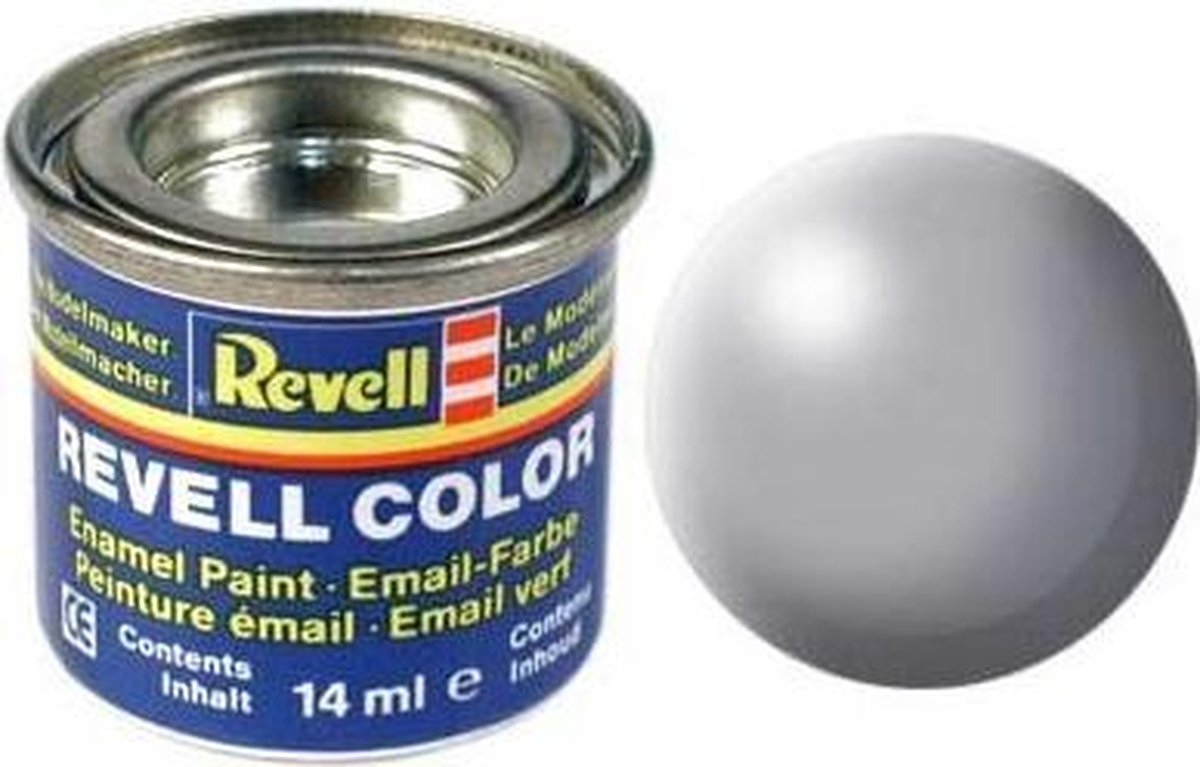 Revell verf voor modelbouw zijdemat grijs kleurnummer 374