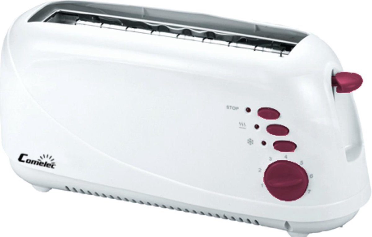 Broodrooster met Ontdooifunctie COMELEC TP1709 750W Wit