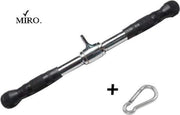 MIRO Heavy Bicep Tricep Stang Fitness Krachtstation 50CM Multifunctioneel + Gratis Karabijnhaak