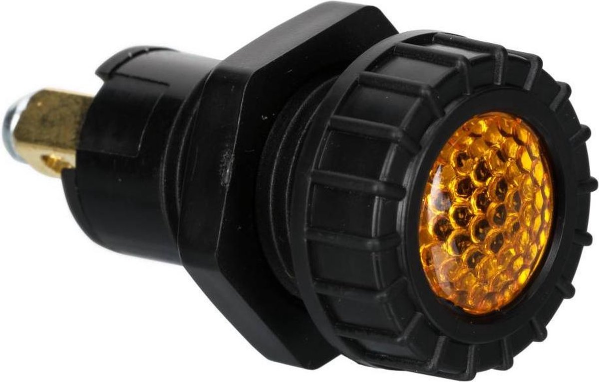 Controle lampje amber Ø 17 mm