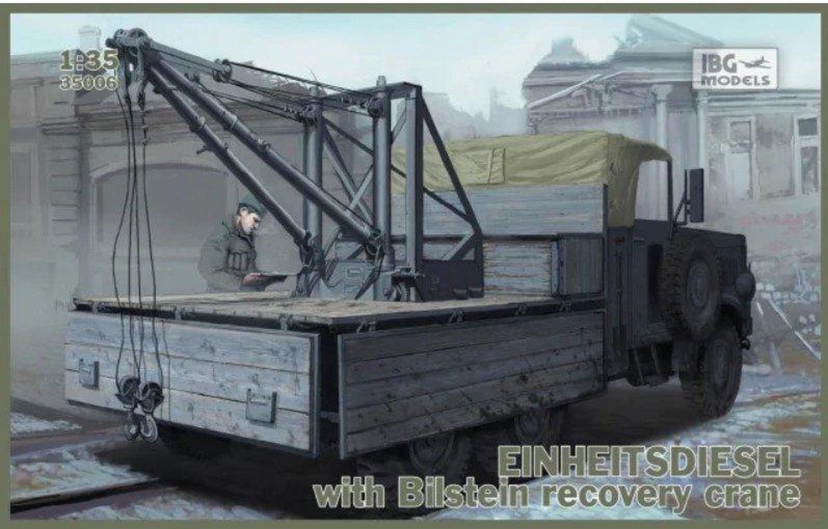 IBG | 35006 | Einheitsdiesel with Bilstein recovery crane | 1:35