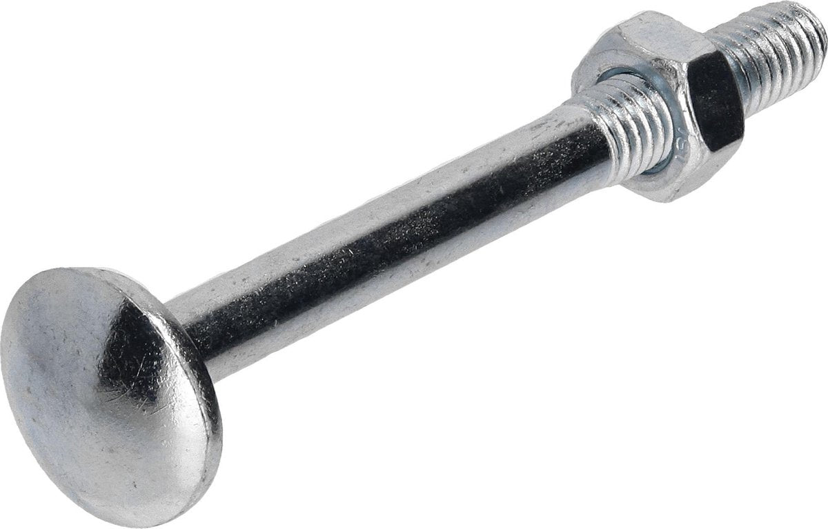 Slotbout met moer M6x60 per 25 gegalvaniseerd