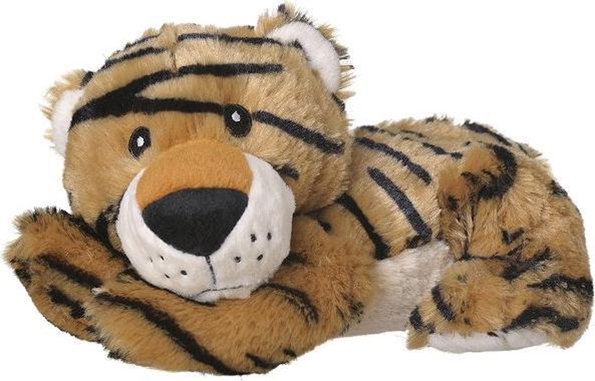 Welliebellies Tijger opwarmknuffel 30 cm