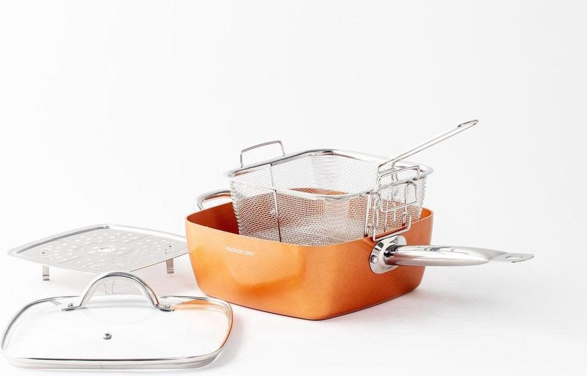 Mischler Cook Stoompan/Frituurpan - 24 cm - 5