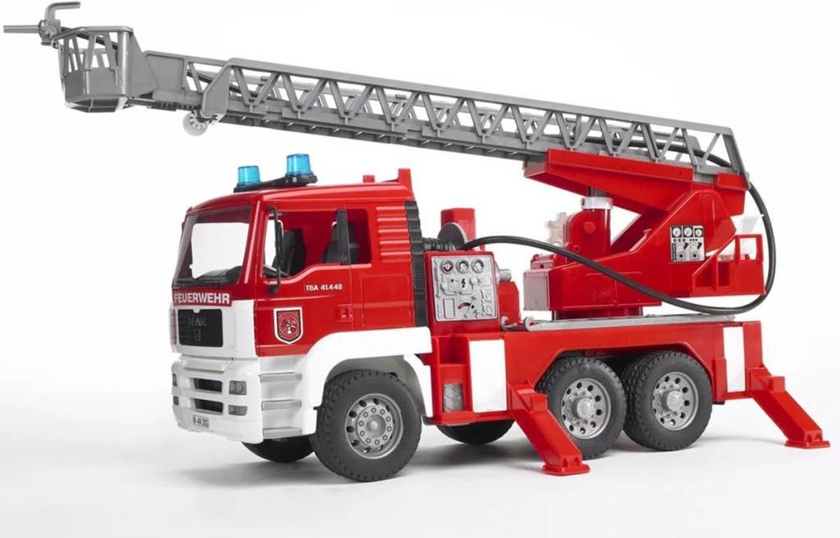 Bruder MAN Brandweerwagen met Draailadder - Speelgoedvoertuig