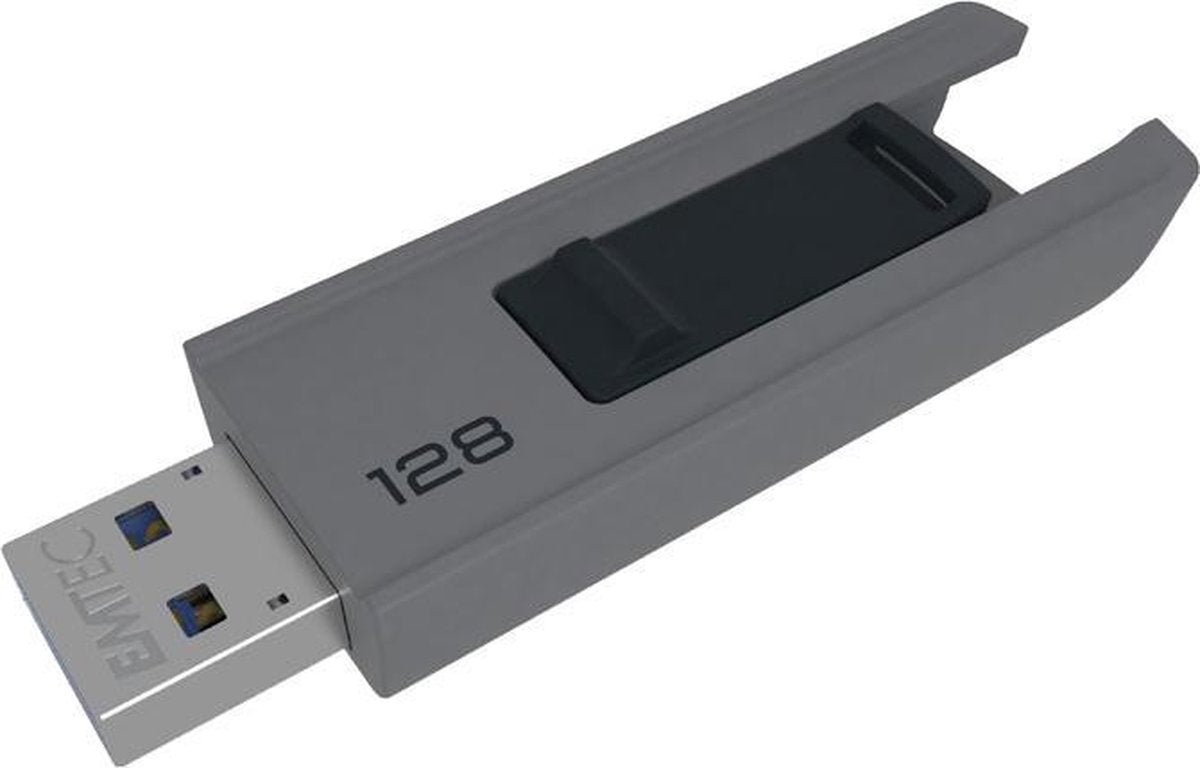 Emtec B250 Slide USB flash drive 128 GB USB Type-A 3.2 Gen 1 (3.1 Gen 1) Grijs