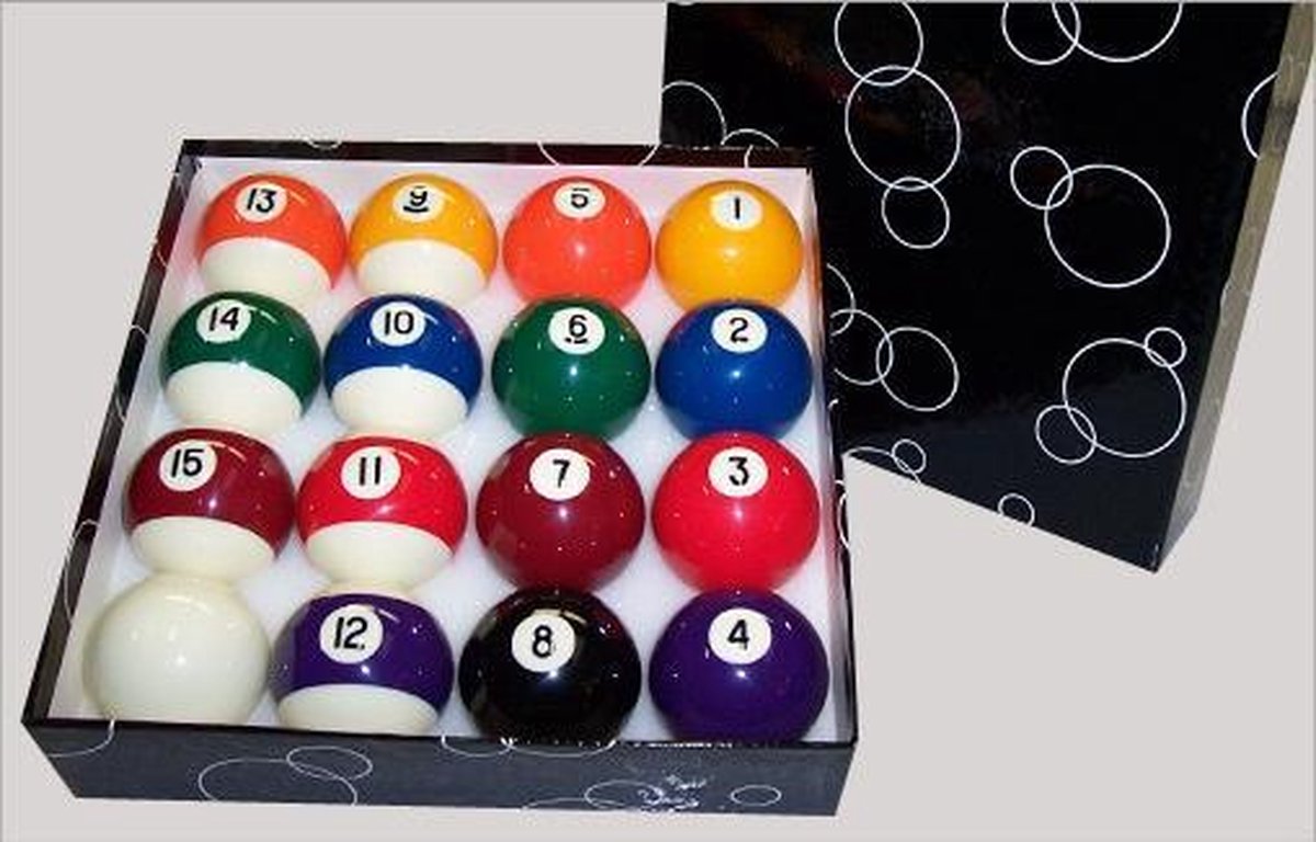 Pool set biljartballen