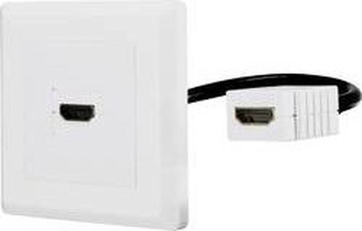 Renkforce RF-4538136 HDMI Adapter [1x HDMI-bus - 1x HDMI-bus] Wit Vergulde steekcontacten 15.00 cm