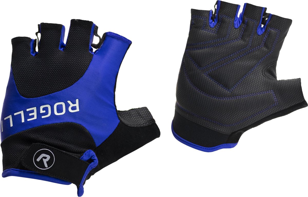 Fietshandschoenen Rogelli Arios Summergloves S Black/Royalblue - Maat: XL