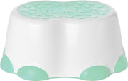 Bumbo - Stepstool Opstapje - Wit/Mint  - Antislip Krukje - WC Krukje - Kinder opstapjes - WC trainer wit - WC Kinderhulp - Toilet Trainer - Opstapje - Kruk - Opstapkrukje - Baby Opstapje - Veilig - Keuken Opstapje - Trapje