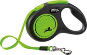 Flexi rollijn new neon tape zwart / neon groen - s 5 mtr tot 15 kg - 1 stuks