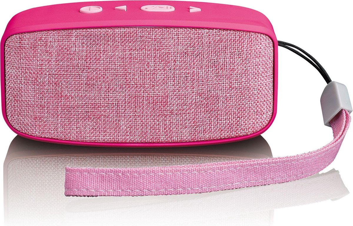 Lenco BT-120 - Bluetooth speaker met AUX-ingang - Roze