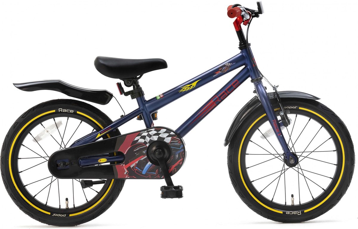 Supersuper Race Kinderfiets - 16 inch - Blauw