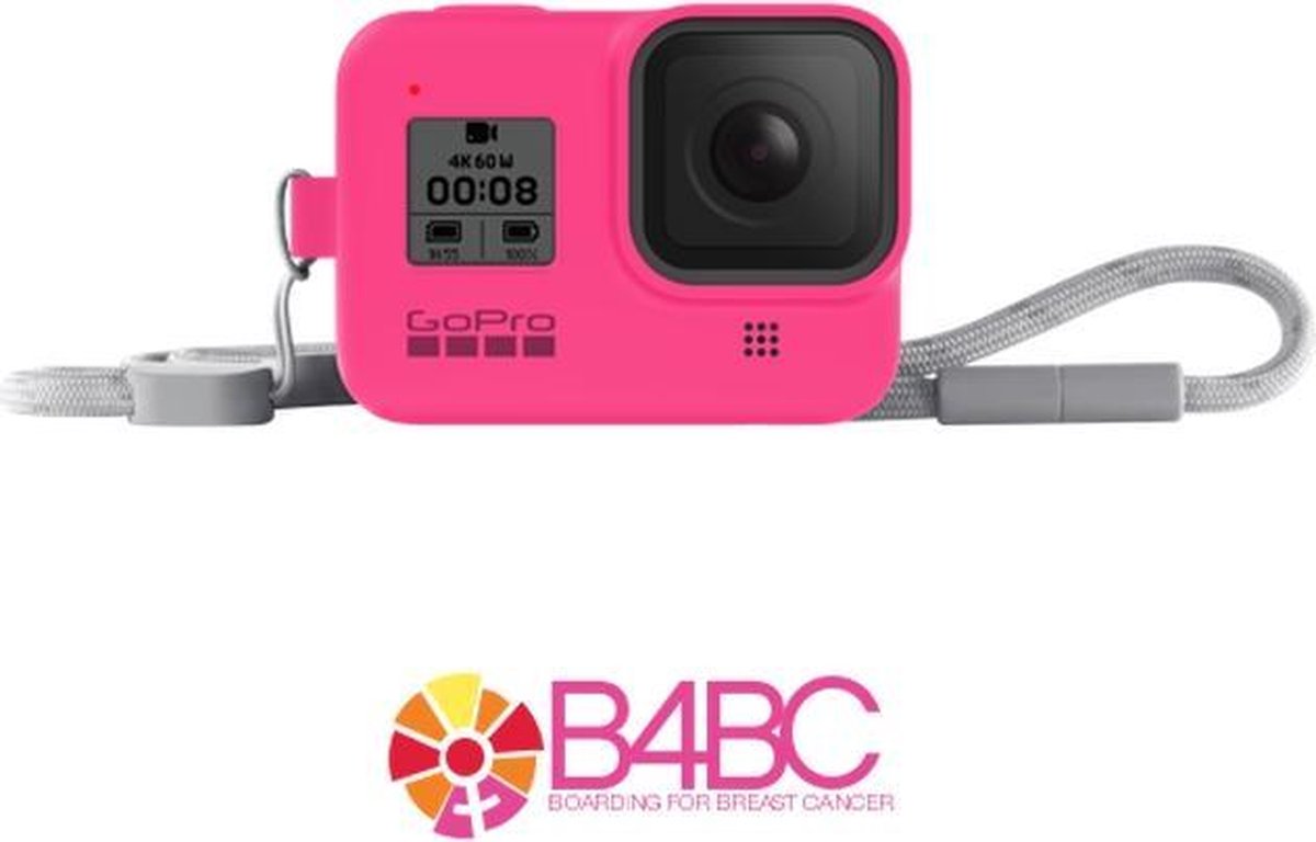 GoPro Sleeve + Lanyard (HERO8 Black) Electric Pink