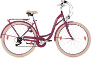 Ks Cycling Fiets Damesfiets Stadsfiets 6-versnellingen Balloon 28 inch rood - 48 cm
