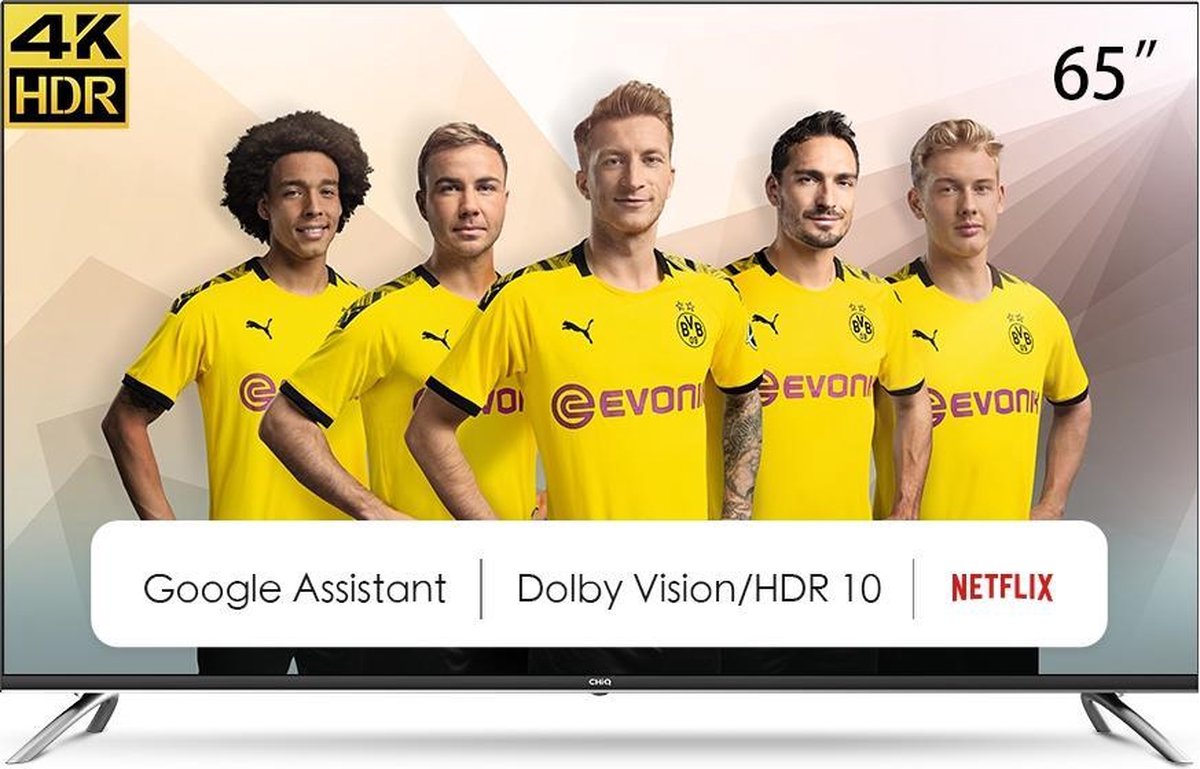 CHiQ U65H7A - 4K Ultra HD TV - Android TV - Ingebouwde Chromecast