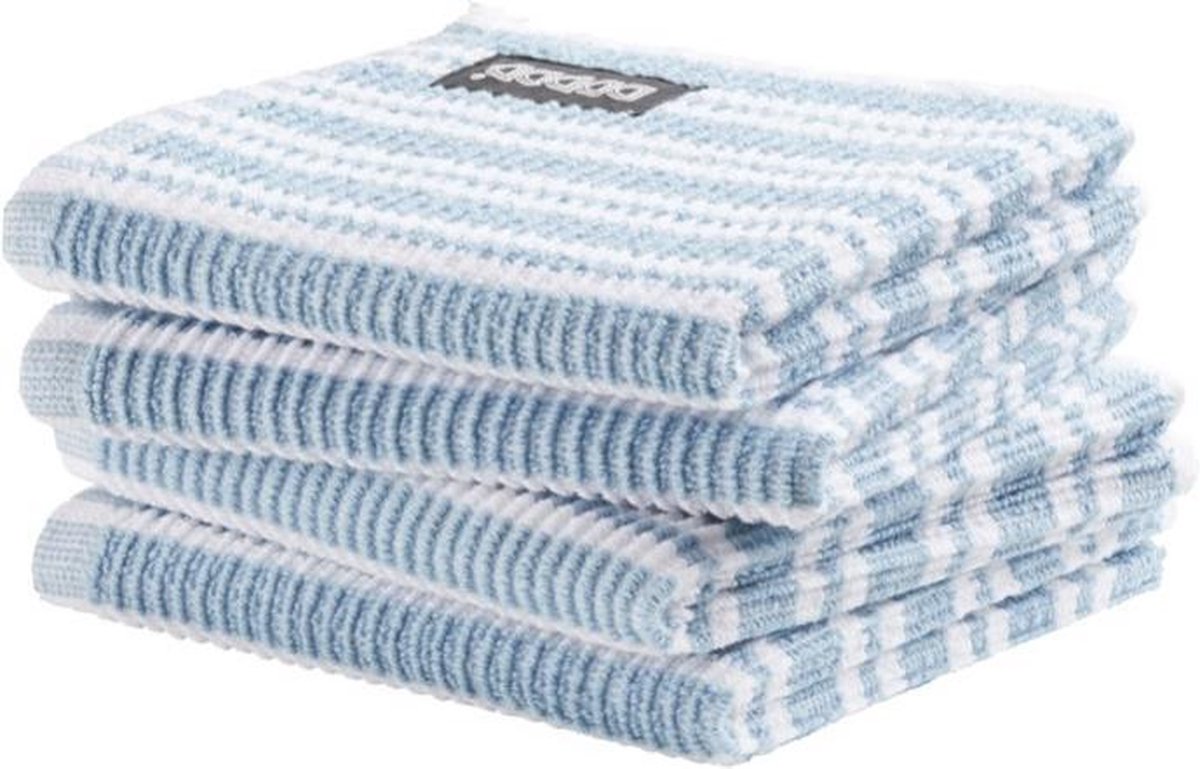 DDDDD vaatdoek Classic Clean pastel blue (30 x 30 cm) per 4 stuks
