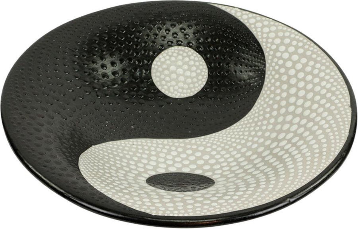 Kom Ying Yang Wit-Zwart (26 cm)