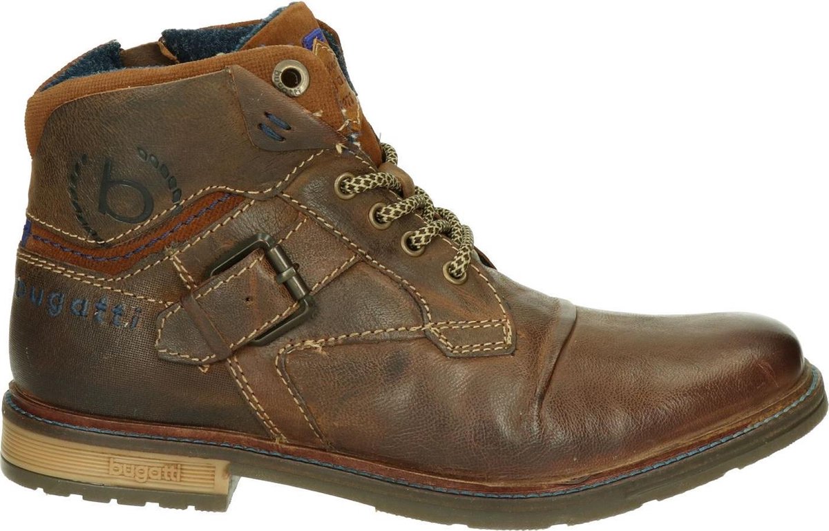 Bugatti heren veterboot - Cognac - Maat 46