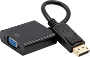 XIB Displayport naar VGA adapter / DP to VGA adapter - Zwart