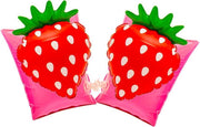 Aardbei zwembandjes - opblaasbaar - zwemband - zwemvleugels - zwemgordel - veilig - zwemmen - evooni - kinderen - 3-6 jaar - 15 tot 30kg - kers - aardbei - ananas - toekan - haai - unicorn - eenhoorn - krab