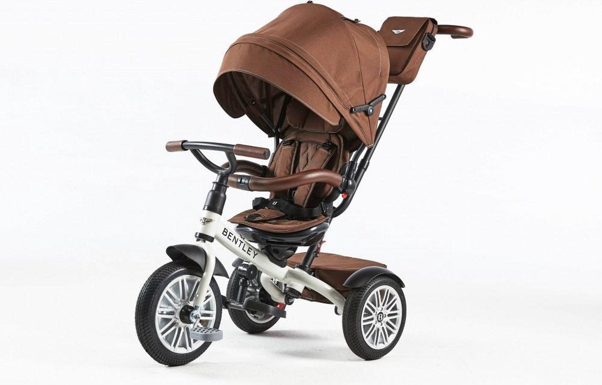Bentley Tricycle 6 in 1 Driewieler en Buggy - Satin White