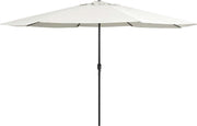 Tuinparasol met metalen paal 400 cm zandwit