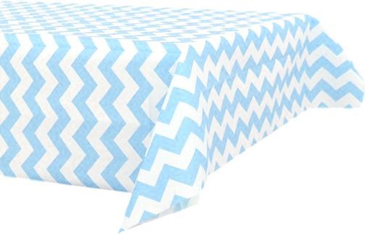 Papieren tafelkleed blauw