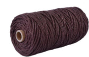 Macrame koord - touw - Macramé draad - 100 meter - 3 mm dik - makrame - bruin