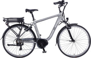 E-VISION MONTREUIL GENTS E-BIKE 28 INCH H52 > 7 SPEED DARK SILVER