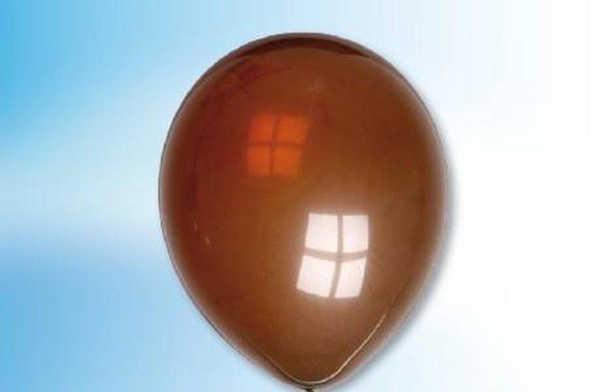 Ballon chocoladebruin ø 30 cm 100 stuks - .