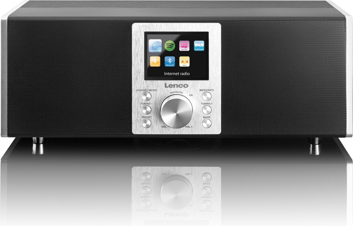 Lenco DIR2000 Black - Radio - Internet radio - DAB+ en Spotify - Zwart