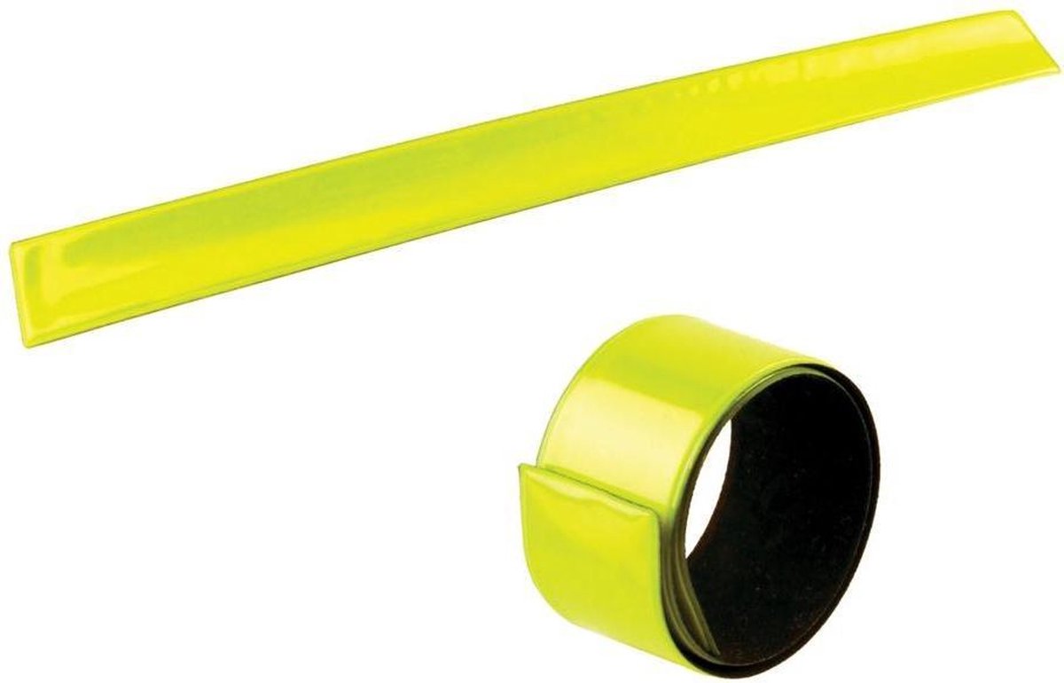 4-act Veiligheidsarmband Slap Wrap Geel 44 Cm