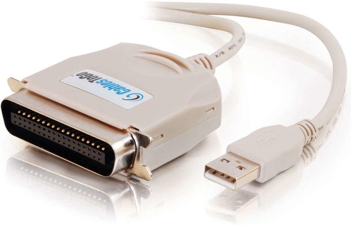C2G 1.8m USB 1284 Parallel Cable printerkabel 1
