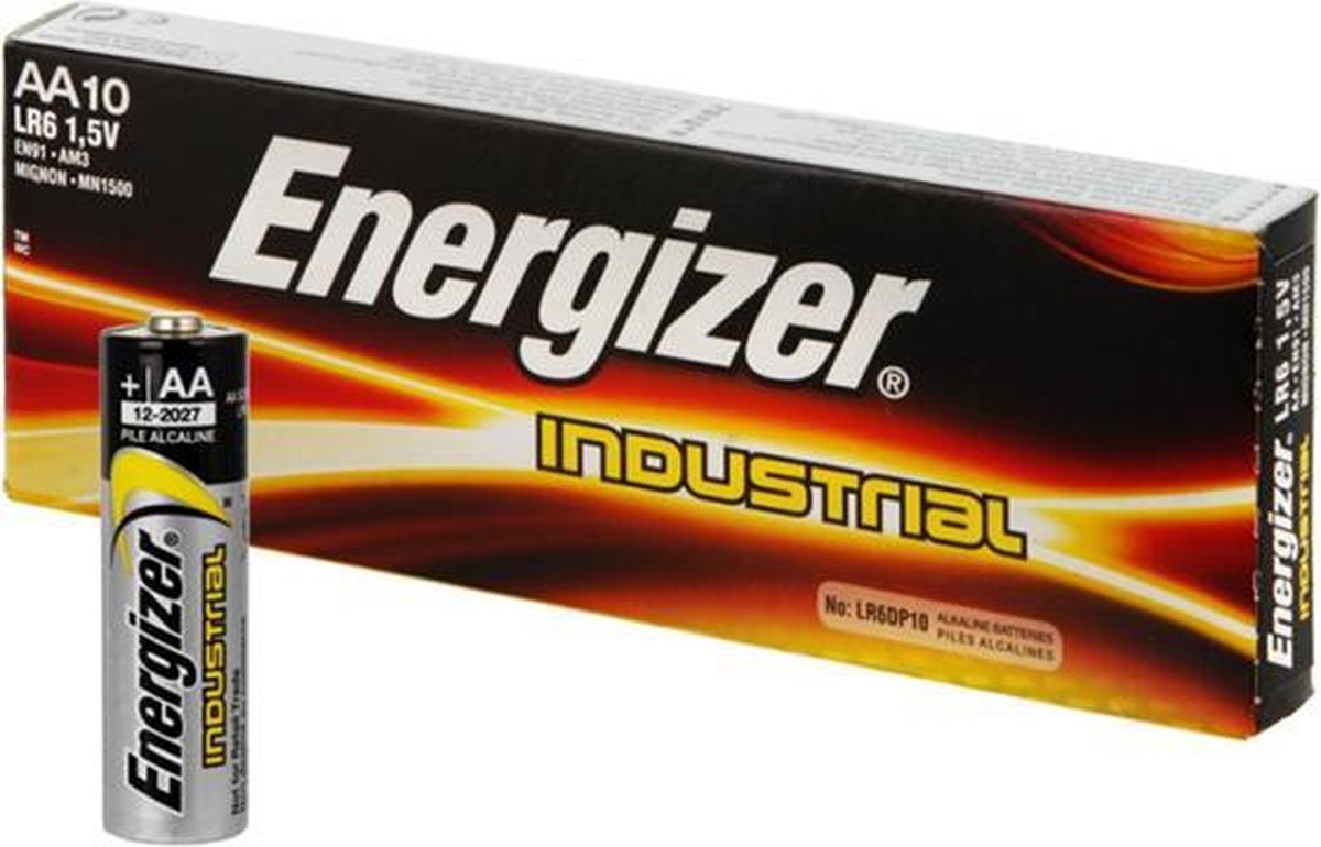 Energizer niet-oplaadbare batterijen Batterij Energizer Industrial AA/Doos 10