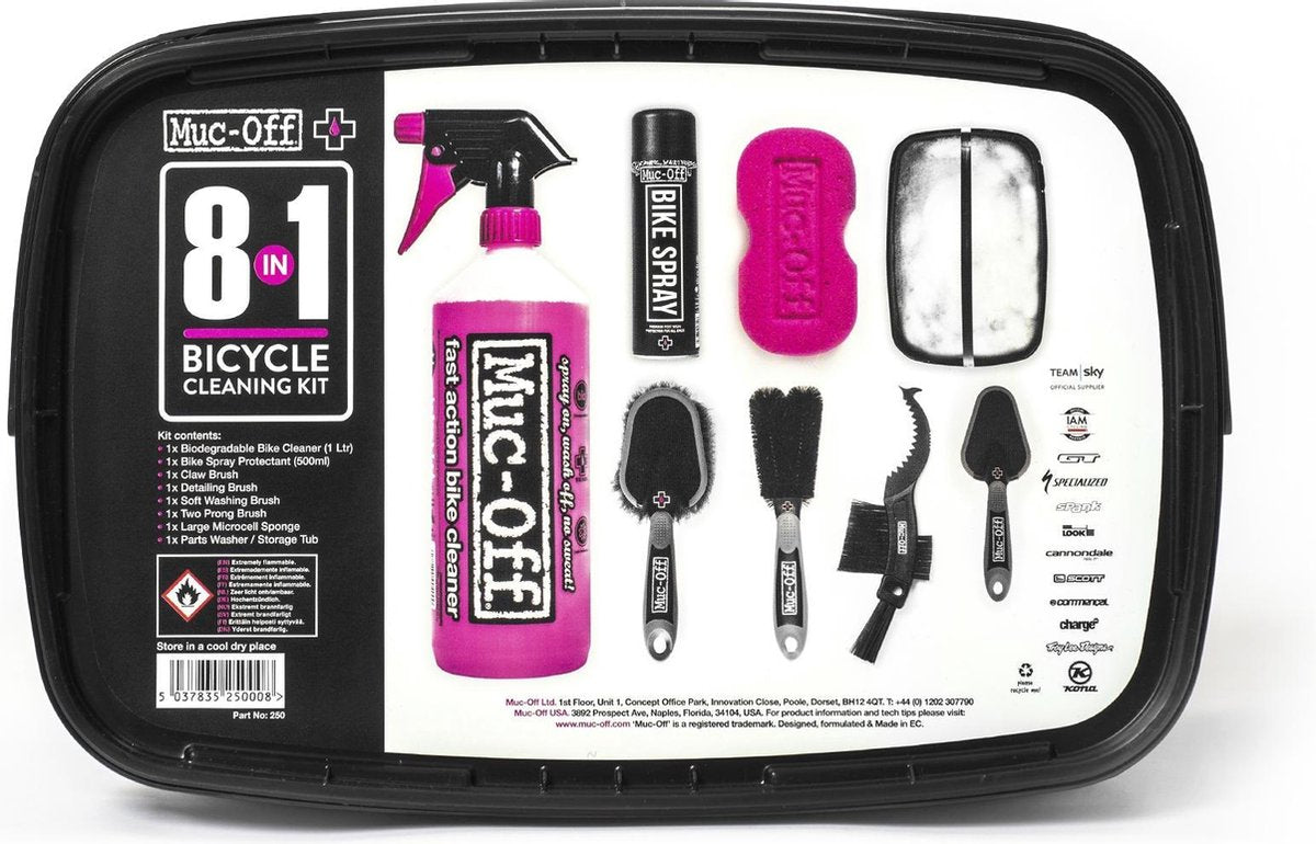 Muc-Off 8 in 1 Kit Reinigingspakket - Fietsonderhoudsmiddel