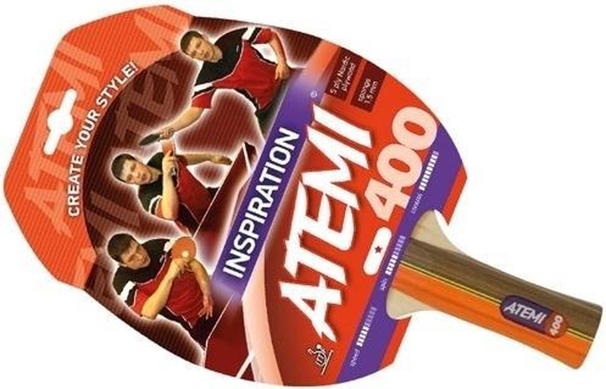 T.T.bat Atemi 400 Anatomic 1 ster ITTF