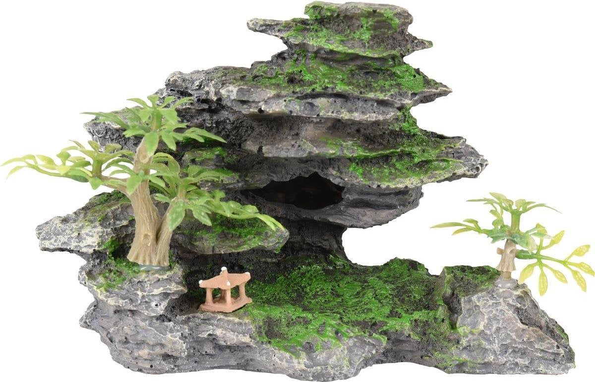 Aquarium Lapis Stenen Grijs 17 x 9 x 10 cm - Grijs - 17 x 9 x 10 cm