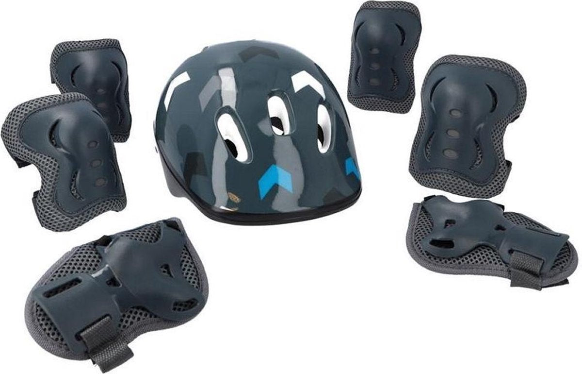 Rebel Step en Skate Beschermingsset in Tas Grijs/Blauw