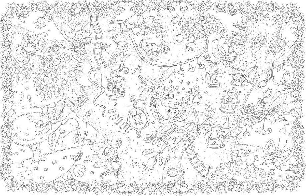 Monumi - Giant Colouring Poster XXL "Fairies"