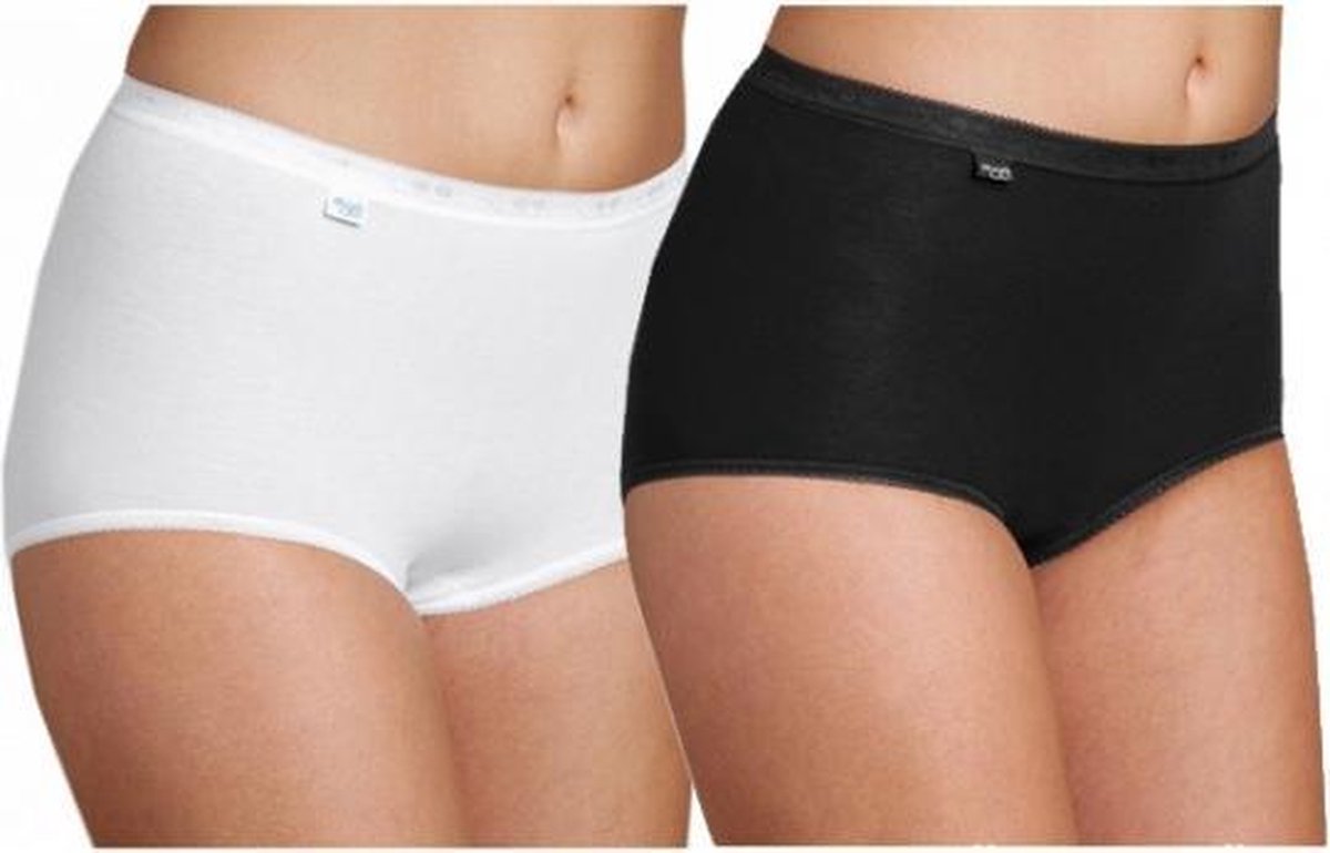 Set van 3x stuks Sloggi basic maxi senioren dames slips/onderbroeken - Damesondergoed