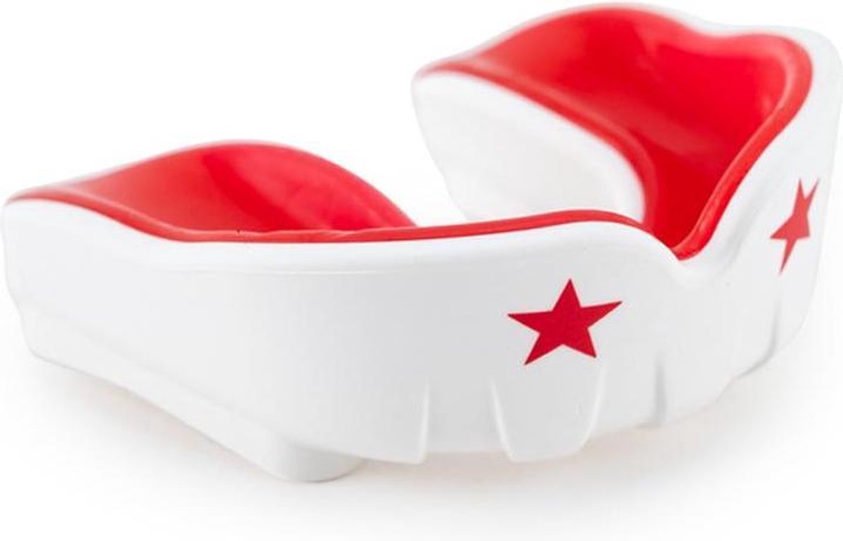 Yokkao Muay Thai Gebitsbeschermer - wit en rood - adult 12+