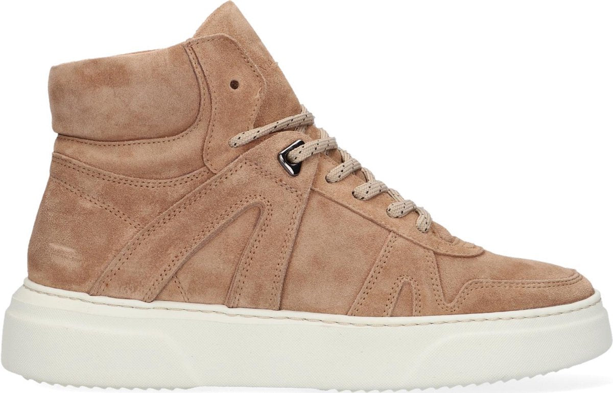 VIA VAI Juno Lane Hoge sneakers - Dames - Camel - Maat 36