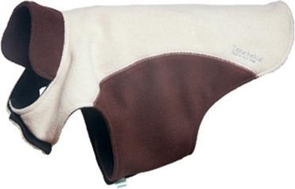 Touchdog fleece coat beige-brown size m 36x45x31cm