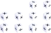 rekensymbolen dobbelstenen set van 10 stuks