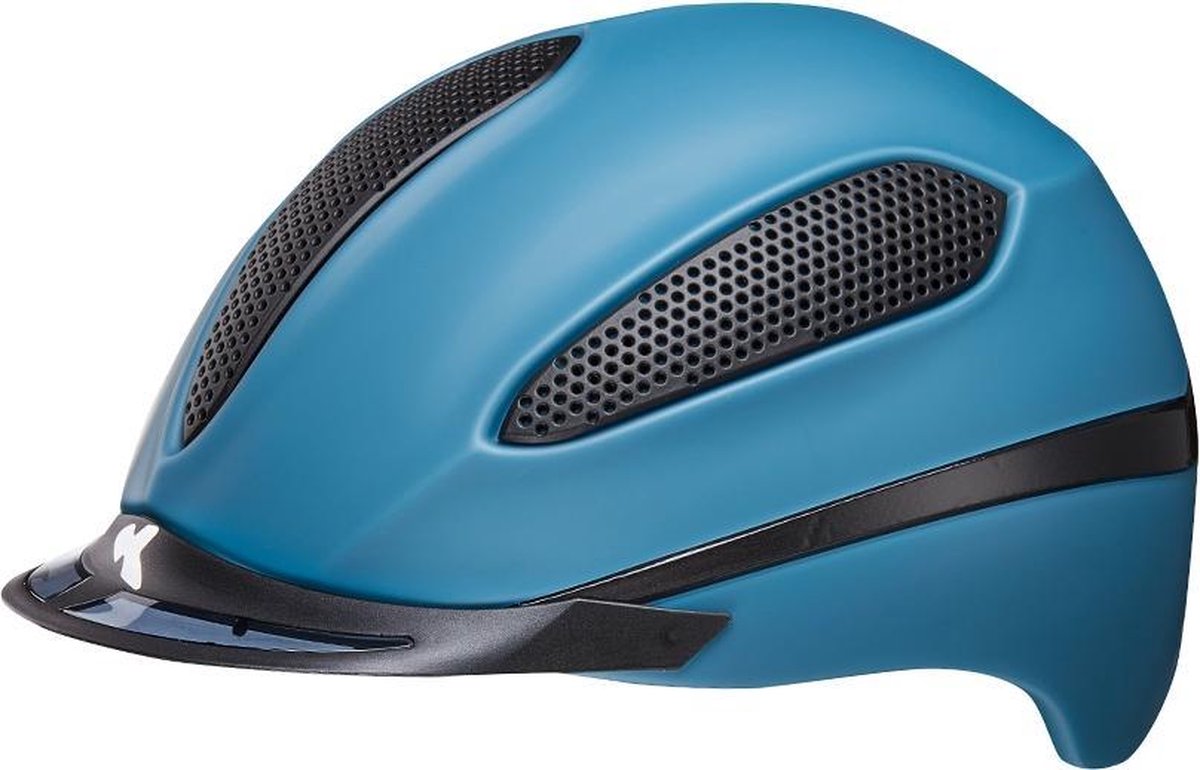 Paso L blue matt KED  cap met hoofdomtrek: 57-62 cm