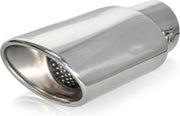 Automax Uitlaat sierstuk  - Ovaal - Montage tot 54 mm - Zilver