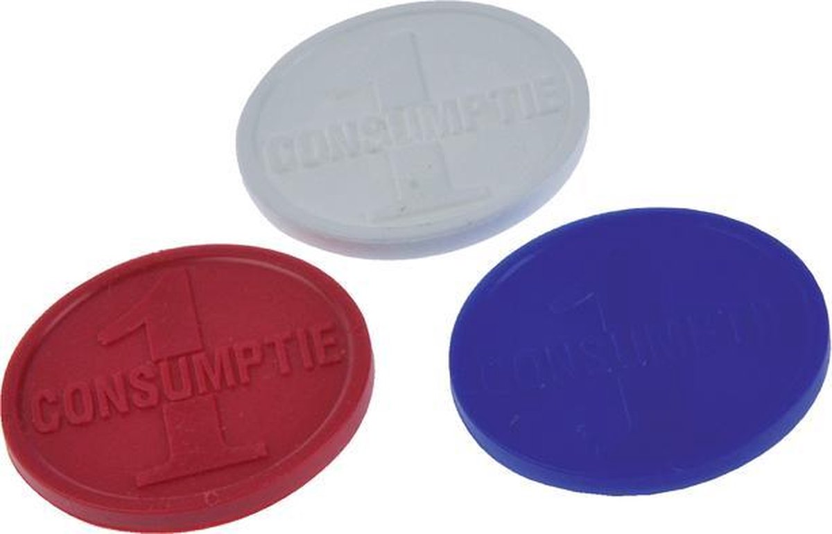 Consumptiemunt - Festivaltoken - Combicraft - Rood - 750 stuks