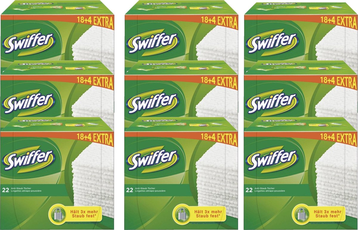 Swiffer Sweeper navulling - 198 Stuks (9x22) - vloerdoekjes - voordeelverpakking