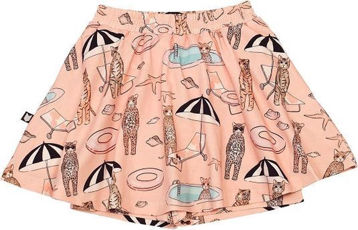 HEBE - rok met broekje - pool print - roze - Maat 98/104